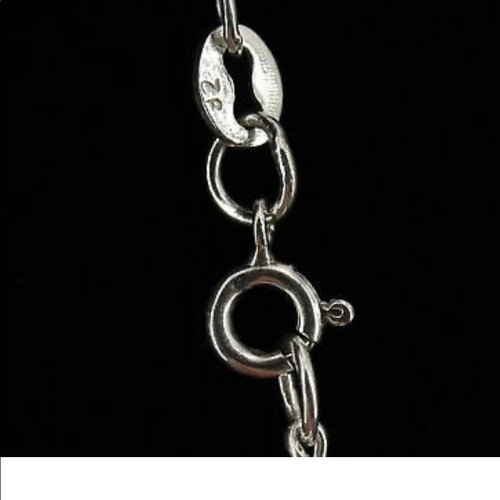 925 Sterling Silver Vintage Necklace "Signed" (3.6 grams) - Picture 3 of 6